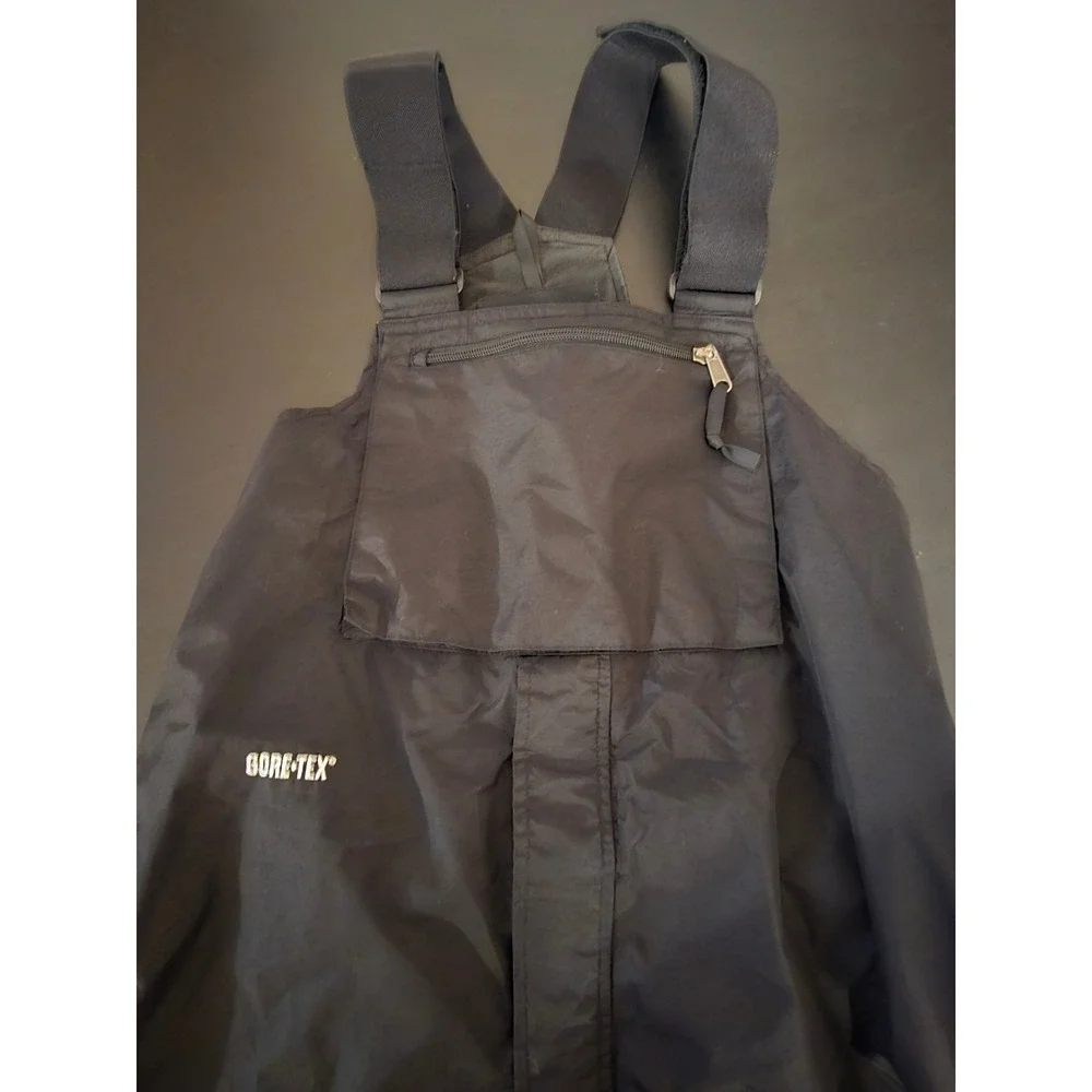 The North Face Mens L Gore-Tex Ski Bib Overalls Mens Black Snow Pants Waterproof